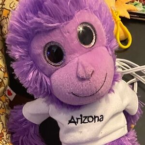 Purple Plush Monkey Toy